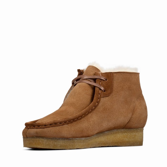 Bottes Clarks Wallabee Femme Marron | FWCN7VJ3