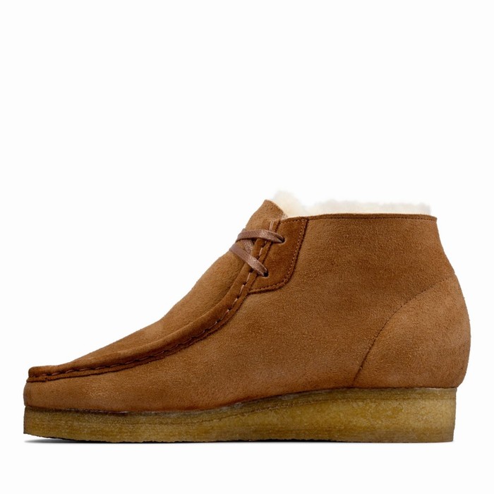 Bottes Clarks Wallabee Femme Marron | FWCN7VJ3