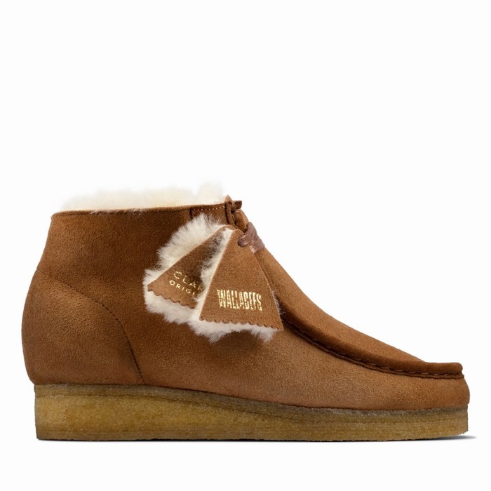 Bottes Clarks Wallabee Femme Marron | FWCN7VJ3