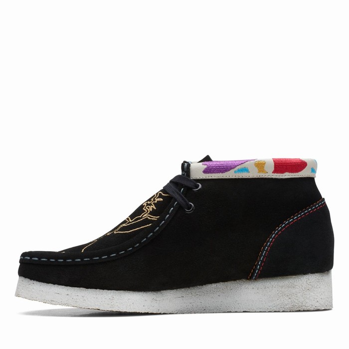 Bottes Clarks Wallabee Femme Noir | 0YU6EPHM