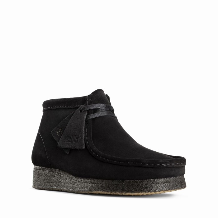 Bottes Clarks Wallabee Femme Noir | HJPIO4QE