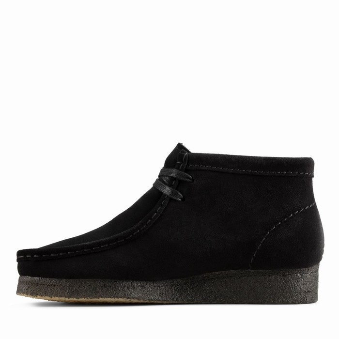 Bottes Clarks Wallabee Femme Noir | HJPIO4QE