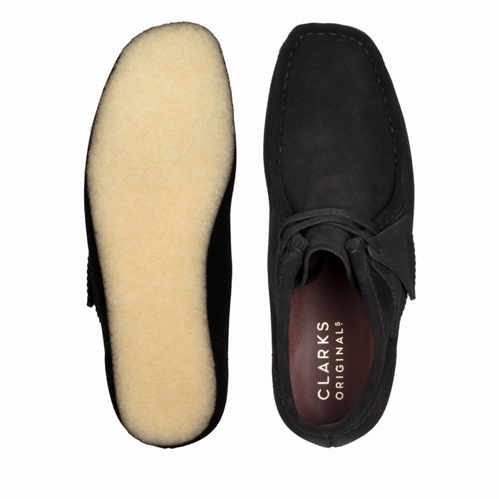 Bottes Clarks Wallabee Femme Noir | HJPIO4QE