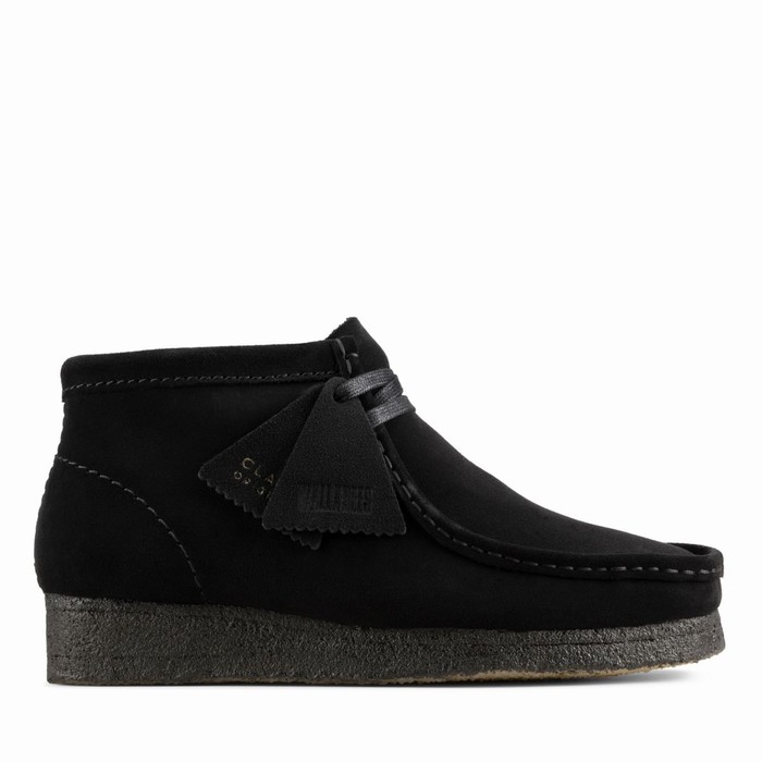 Bottes Clarks Wallabee Femme Noir | HJPIO4QE