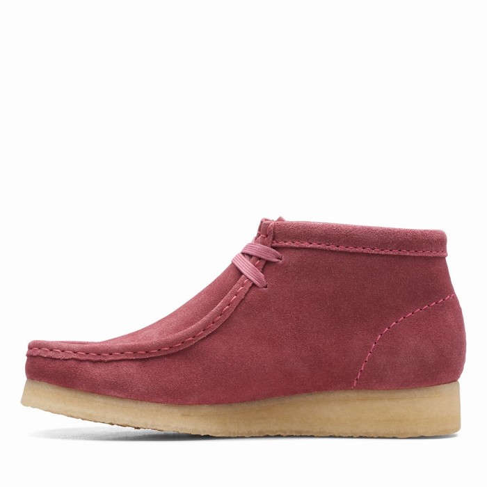 Bottes Clarks Wallabee Femme Rose Rose | Z4HAJGCN