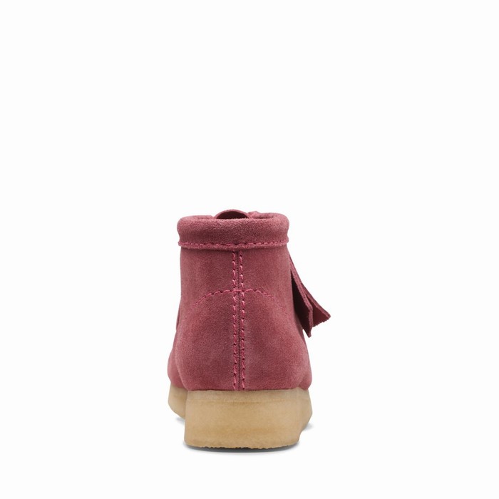 Bottes Clarks Wallabee Femme Rose Rose | Z4HAJGCN