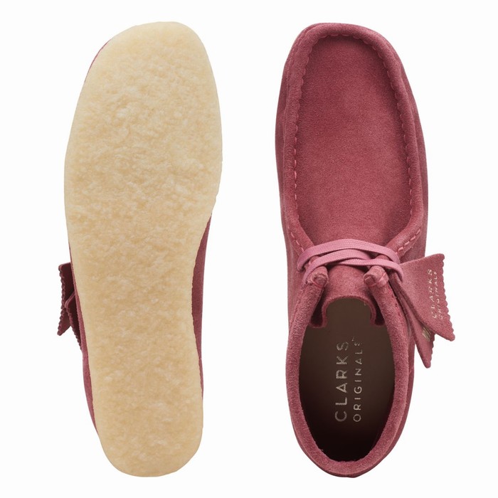 Bottes Clarks Wallabee Femme Rose Rose | Z4HAJGCN