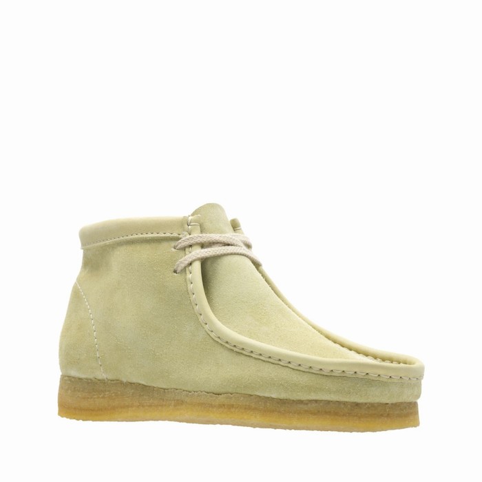 Bottes Clarks Wallabee Femme Vert Olive | MB8J3PCW