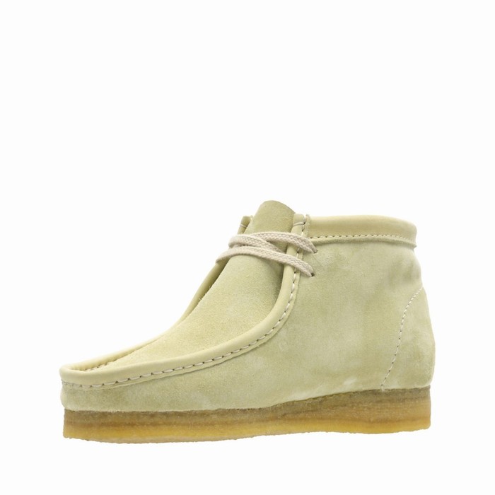 Bottes Clarks Wallabee Femme Vert Olive | MB8J3PCW