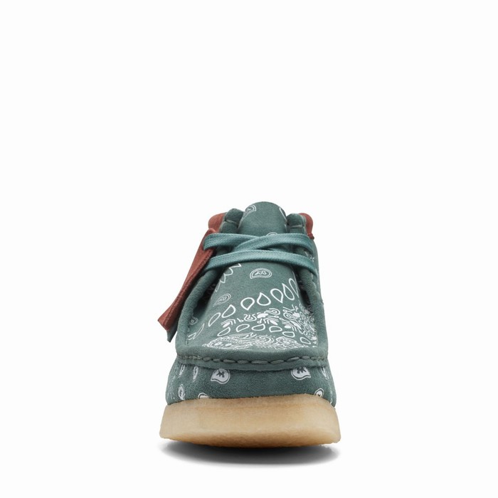 Bottes Clarks Wallabee Femme Vert | R9WEXYEO