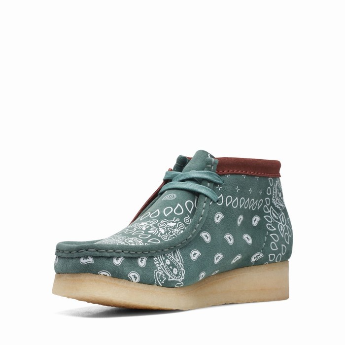 Bottes Clarks Wallabee Femme Vert | R9WEXYEO