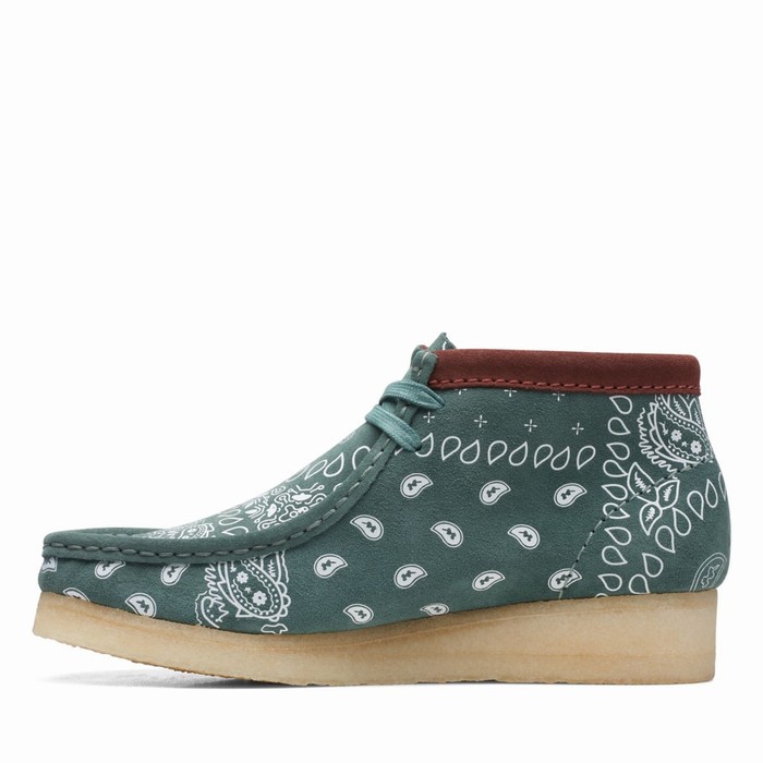 Bottes Clarks Wallabee Femme Vert | R9WEXYEO