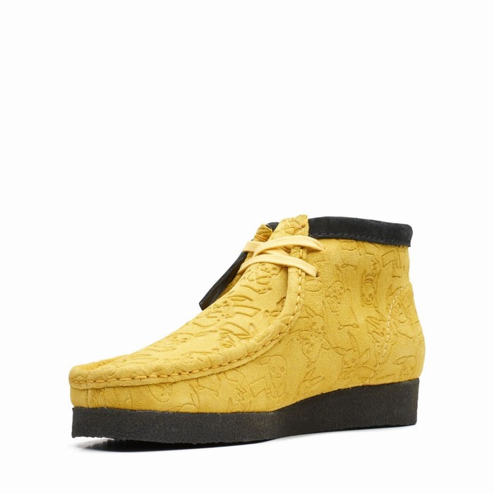 Bottes Clarks Wallabee Homme Jaune | GHVCOJNI