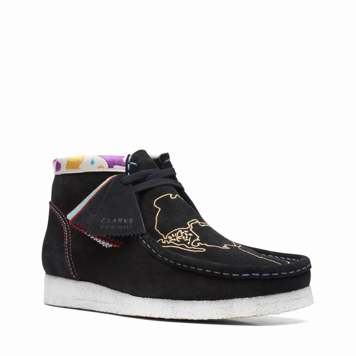 Bottes Clarks Wallabee Homme Noir | YB5IANCK