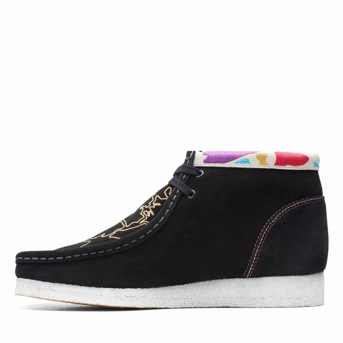 Bottes Clarks Wallabee Homme Noir | YB5IANCK