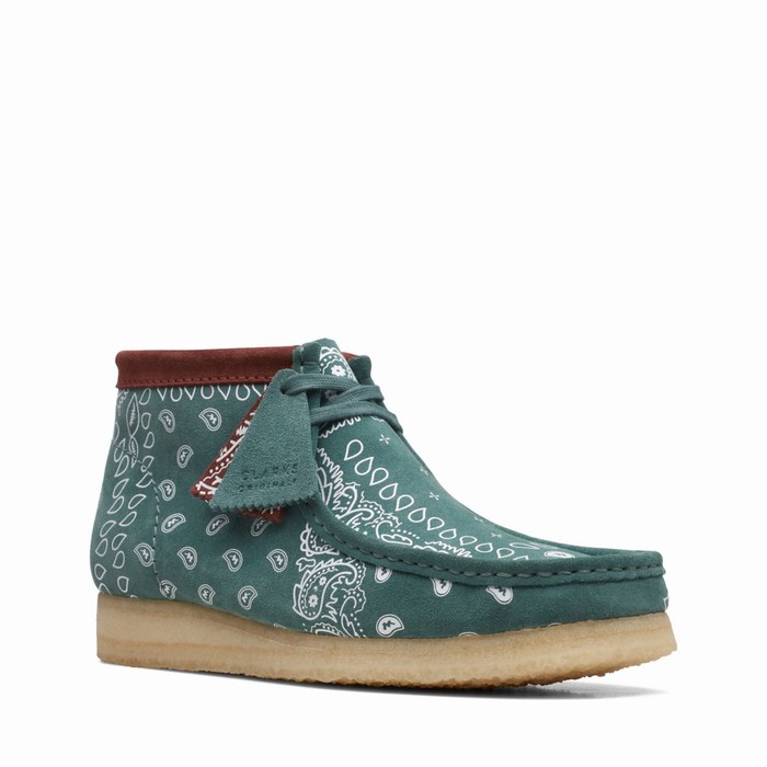 Bottes Clarks Wallabee Homme Vert | DGYB6QCX