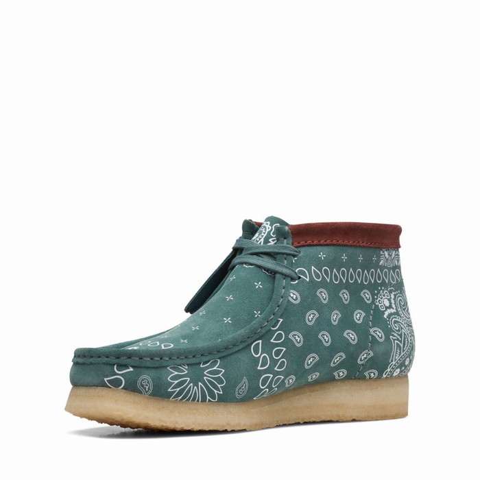 Bottes Clarks Wallabee Homme Vert | DGYB6QCX