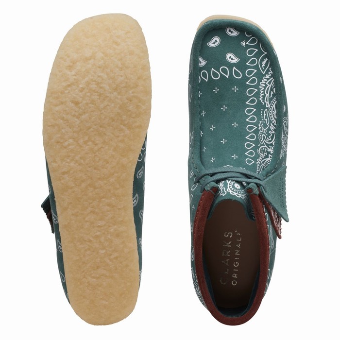 Bottes Clarks Wallabee Homme Vert | DGYB6QCX