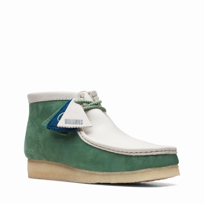 Bottes Clarks Wallabee VCY Homme Vert | ZCDBGXTR