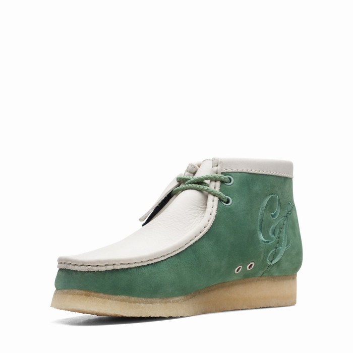 Bottes Clarks Wallabee VCY Homme Vert | ZCDBGXTR