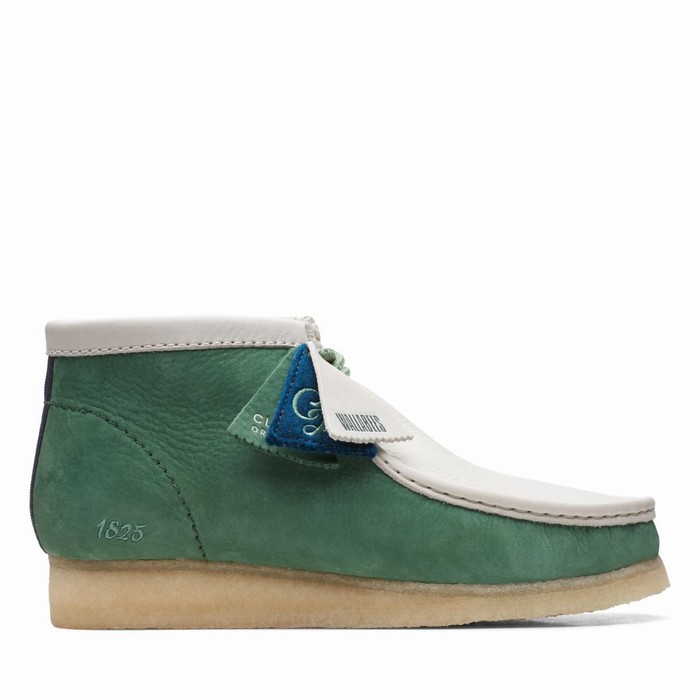 Bottes Clarks Wallabee VCY Homme Vert | ZCDBGXTR