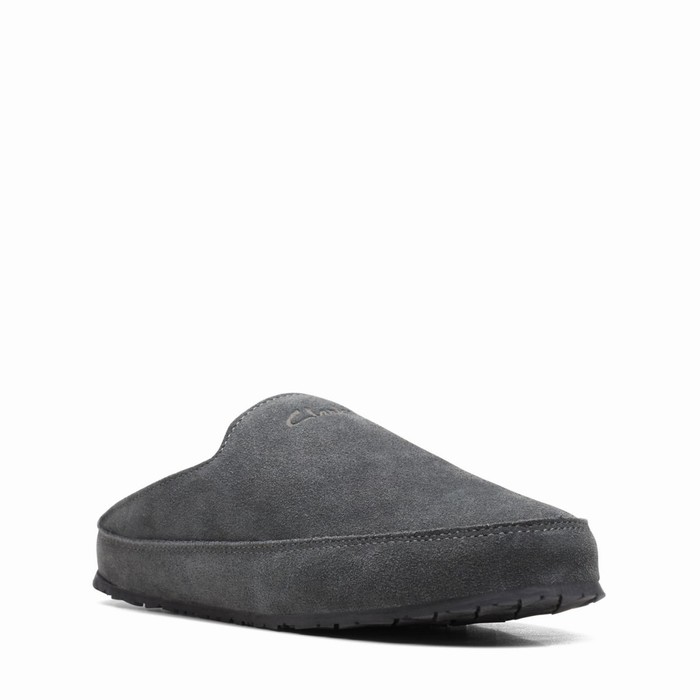 Chaussons Clarks Mormile Slate Homme Grise | QELFPBN1