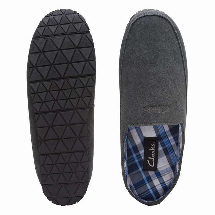 Chaussons Clarks Mormile Slate Homme Grise | QELFPBN1