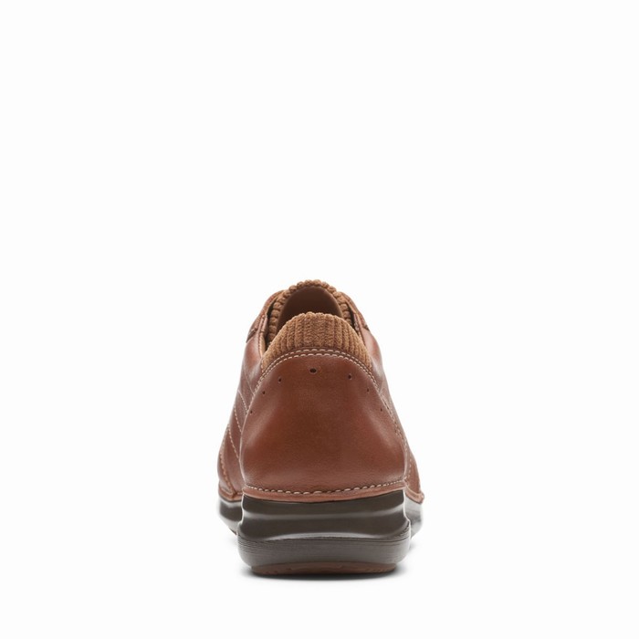 Chaussures Plates Clarks Appley Tie Femme Marron Foncé | T3SKDJRW