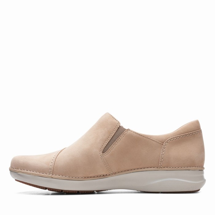 Chaussures Plates Clarks Appley Zip Femme Marron | JAYELUTG