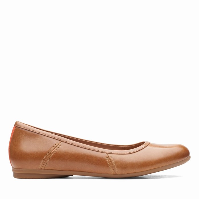 Chaussures Plates Clarks Canebay Plain Femme Marron Foncé | KRVMB6KI