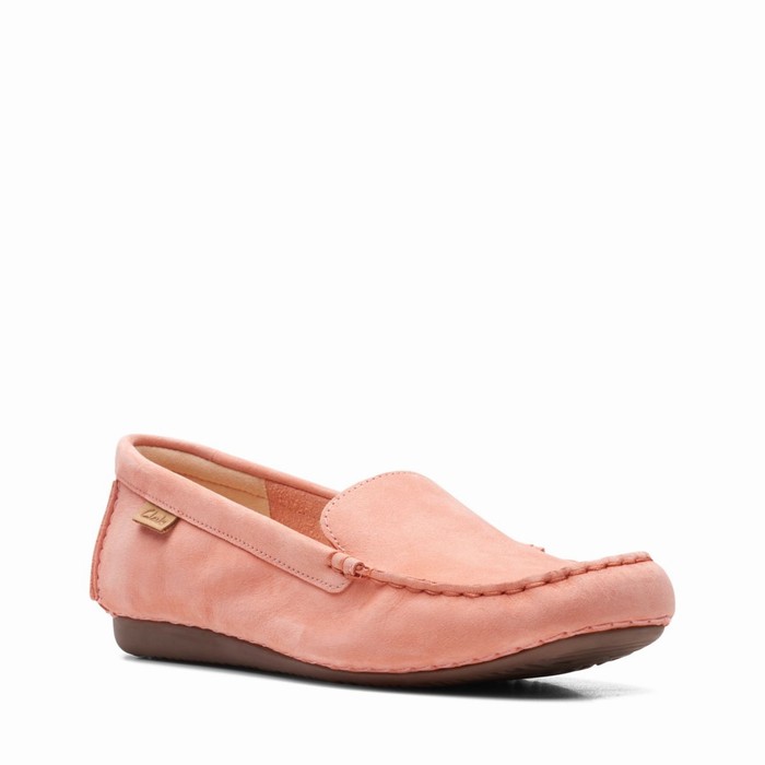 Chaussures Plates Clarks Freckle Walk Femme Corail | OHT8FVRM