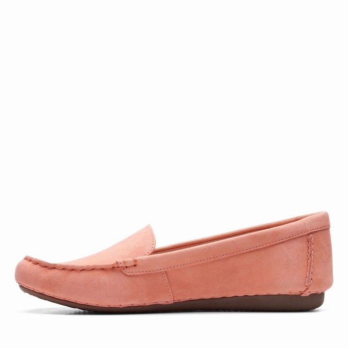 Chaussures Plates Clarks Freckle Walk Femme Corail | OHT8FVRM