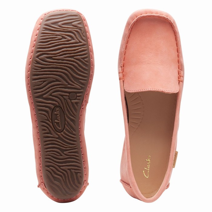 Chaussures Plates Clarks Freckle Walk Femme Corail | OHT8FVRM