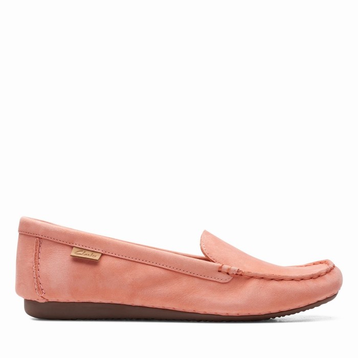 Chaussures Plates Clarks Freckle Walk Femme Corail | OHT8FVRM