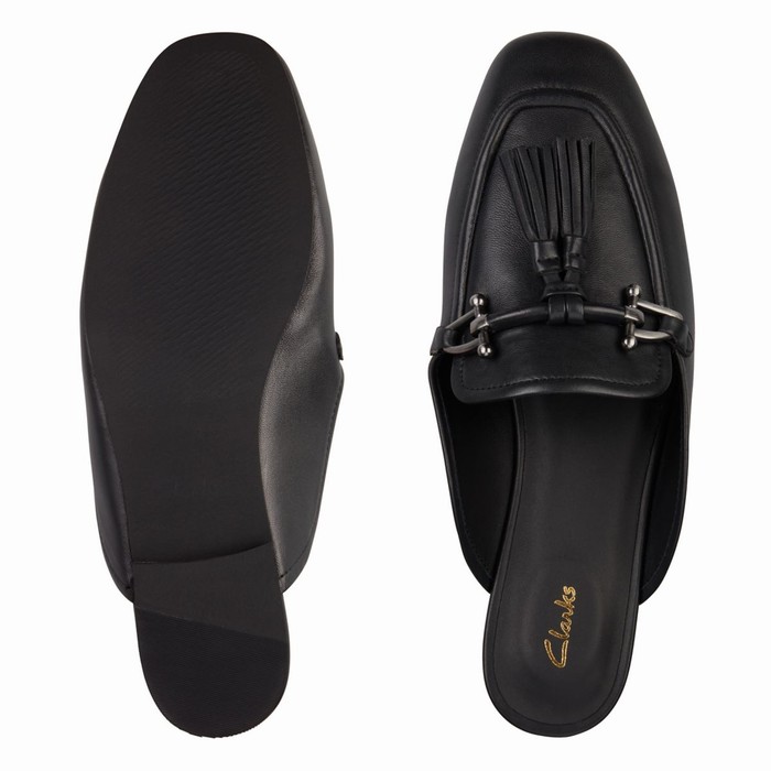 Chaussures Plates Clarks Pure 2 Trim Femme Noir | DZJUR59Y