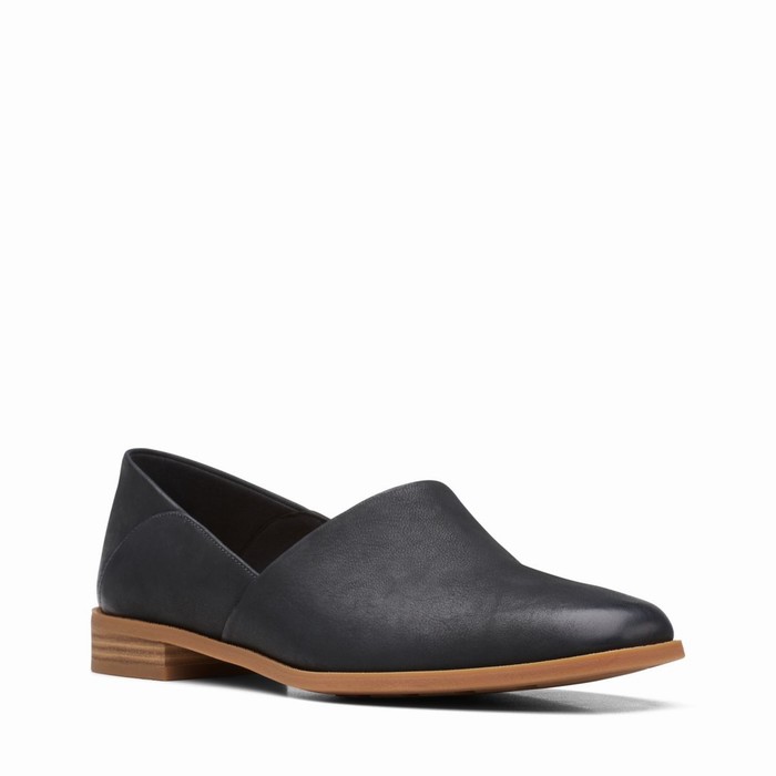 Chaussures Plates Clarks Pure Belle Femme Noir | NRJD3MP9