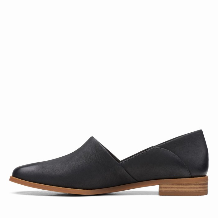 Chaussures Plates Clarks Pure Belle Femme Noir | NRJD3MP9