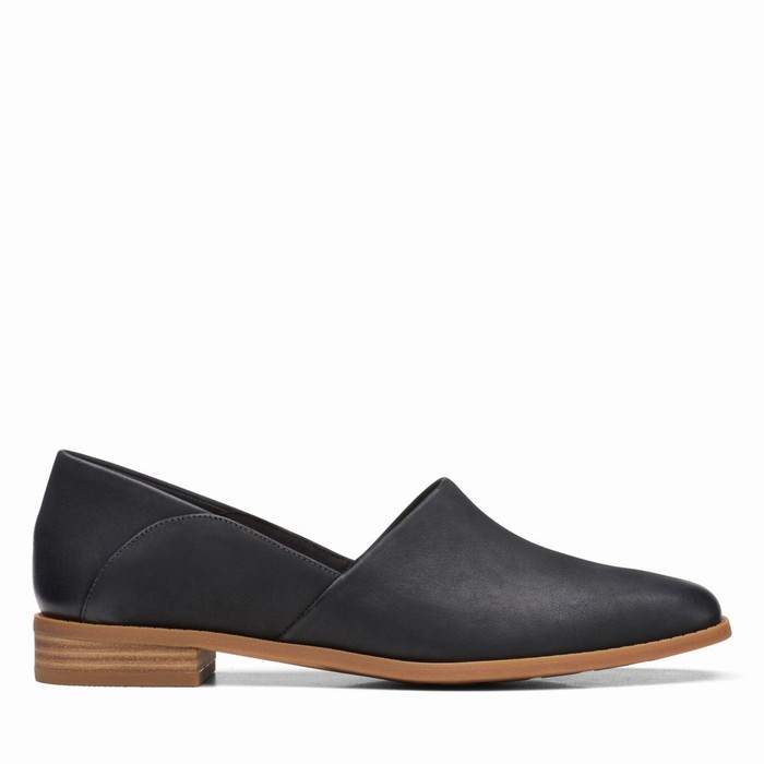 Chaussures Plates Clarks Pure Belle Femme Noir | NRJD3MP9