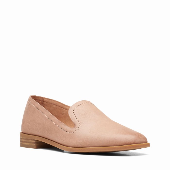 Chaussures Plates Clarks Pure Hall Femme Corail | 1XFVM8R7