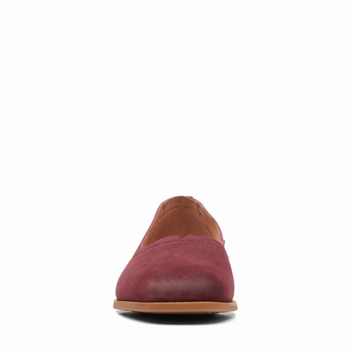 Chaussures Plates Clarks Pure Walk Femme Bordeaux | 09URFCPG