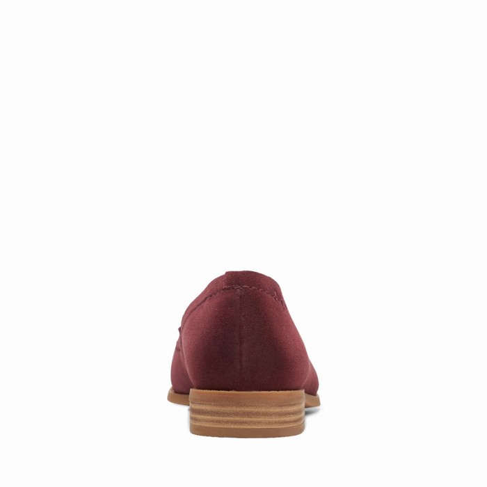 Chaussures Plates Clarks Pure Walk Femme Bordeaux | 09URFCPG