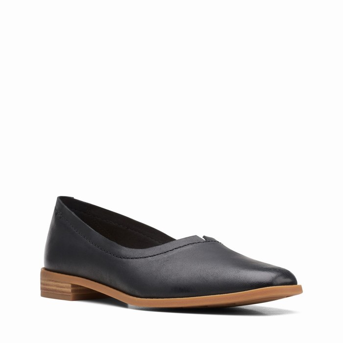 Chaussures Plates Clarks Pure Walk Femme Noir | 6M8FTCEO