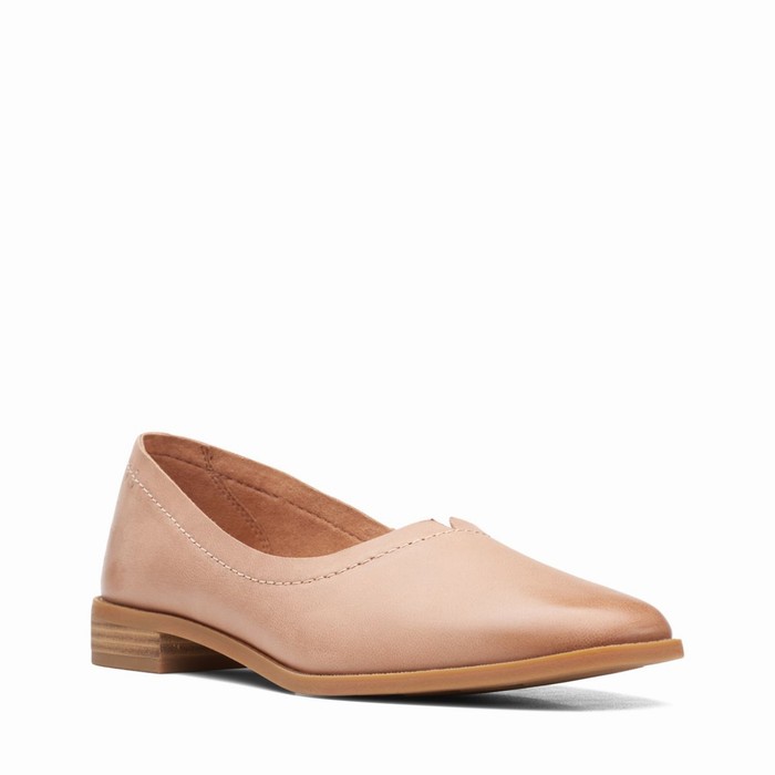 Chaussures Plates Clarks Pure Walk Femme Corail | YG6VZ93J