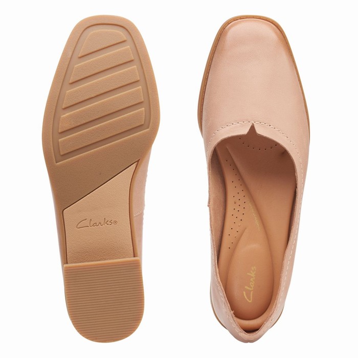 Chaussures Plates Clarks Pure Walk Femme Corail | YG6VZ93J