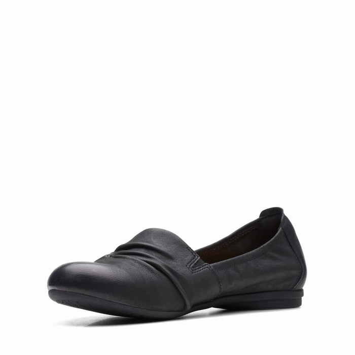 Chaussures Plates Clarks Rena Way Femme Noir | GPHJ1AF9