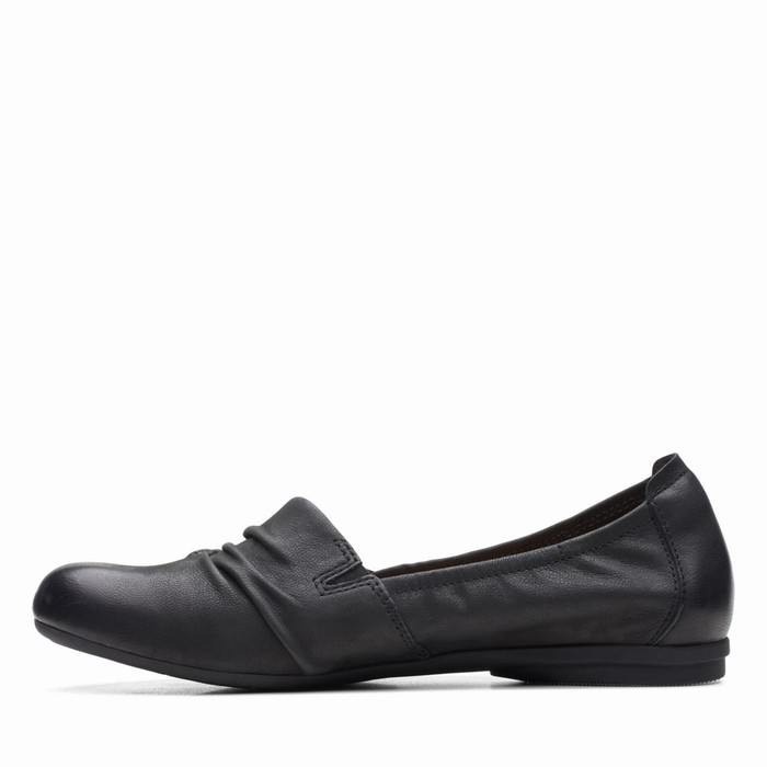 Chaussures Plates Clarks Rena Way Femme Noir | GPHJ1AF9