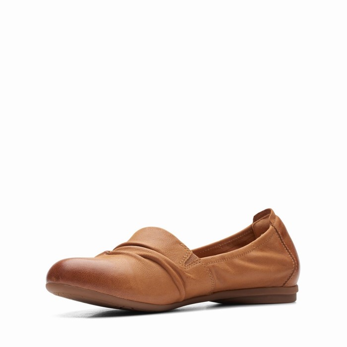 Chaussures Plates Clarks Rena Way Femme Marron | RFWTHQ8U