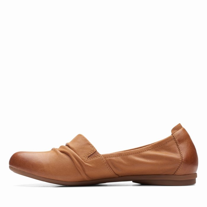 Chaussures Plates Clarks Rena Way Femme Marron | RFWTHQ8U