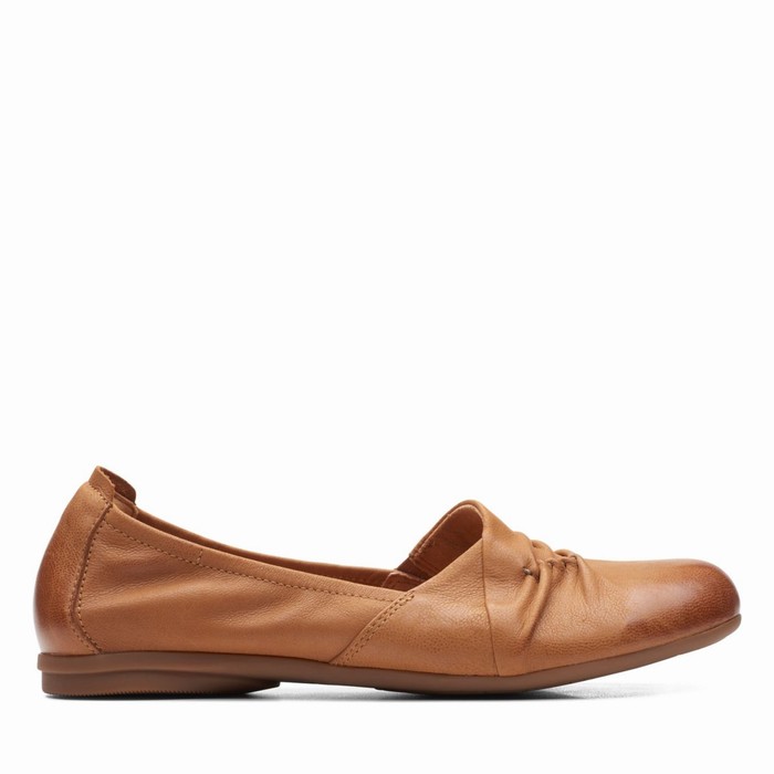 Chaussures Plates Clarks Rena Way Femme Marron | RFWTHQ8U