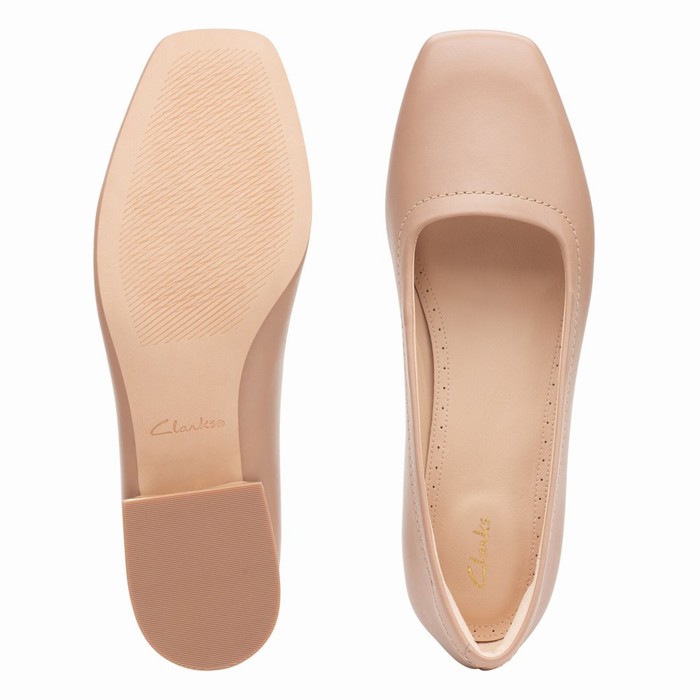 Chaussures Plates Clarks Seren 30 Court Femme Corail | XTANBU42